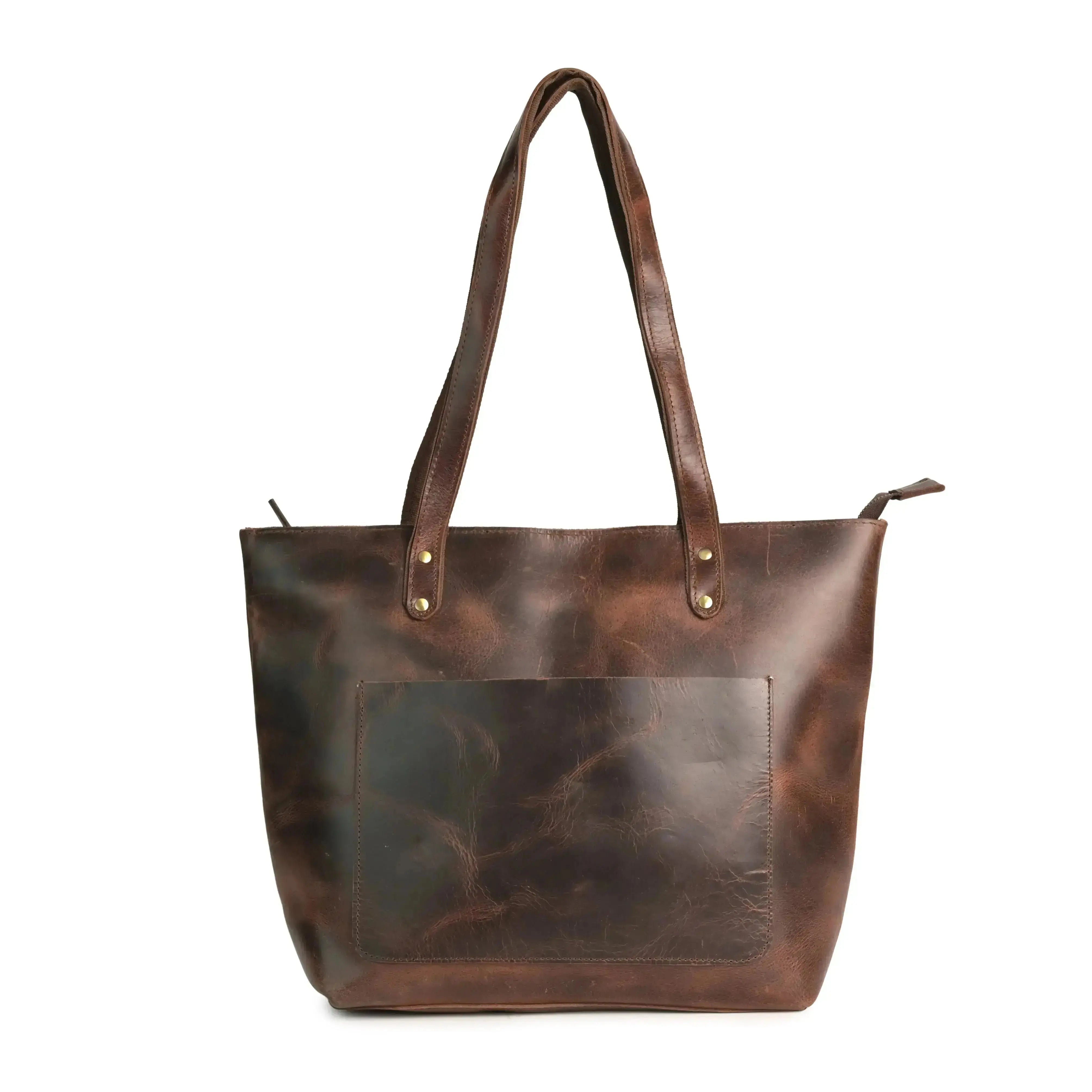 Vintage Genuine Leather Tote - abitoamerica