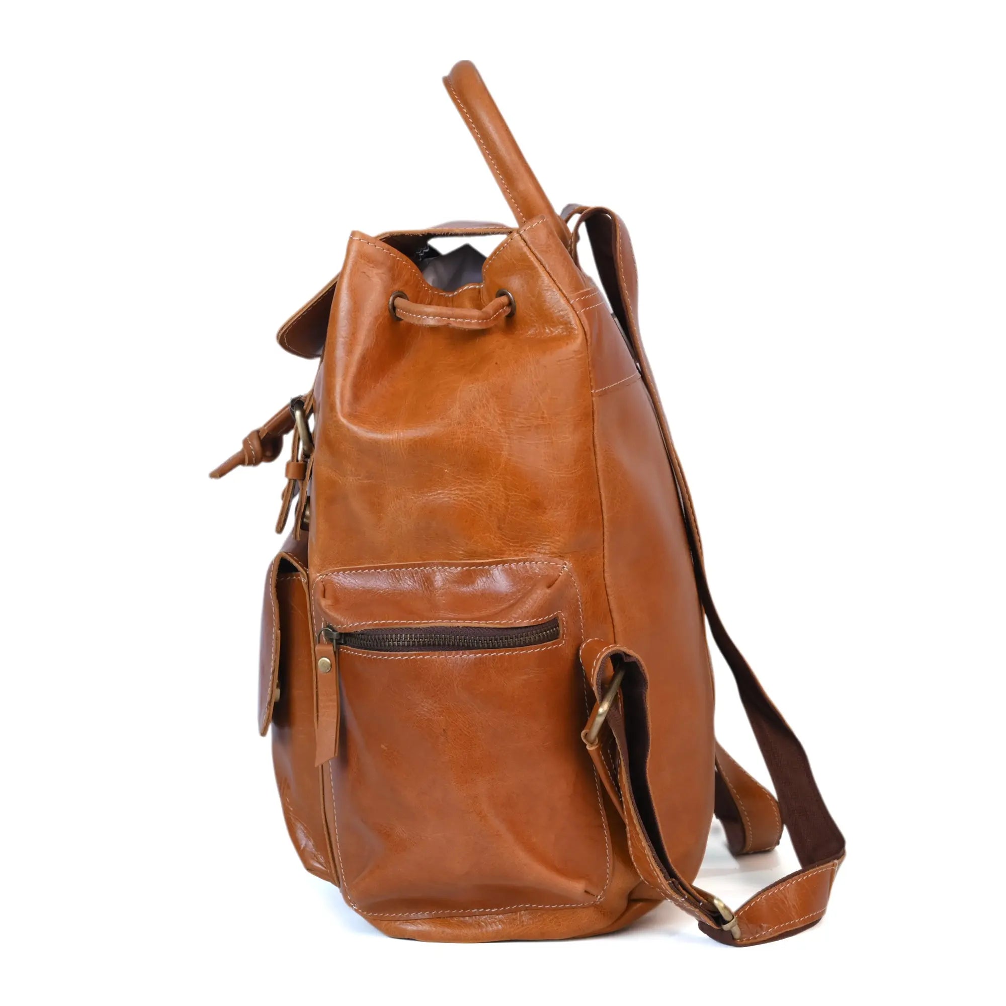Genuine leather Rucksack Backpack - abitoamerica