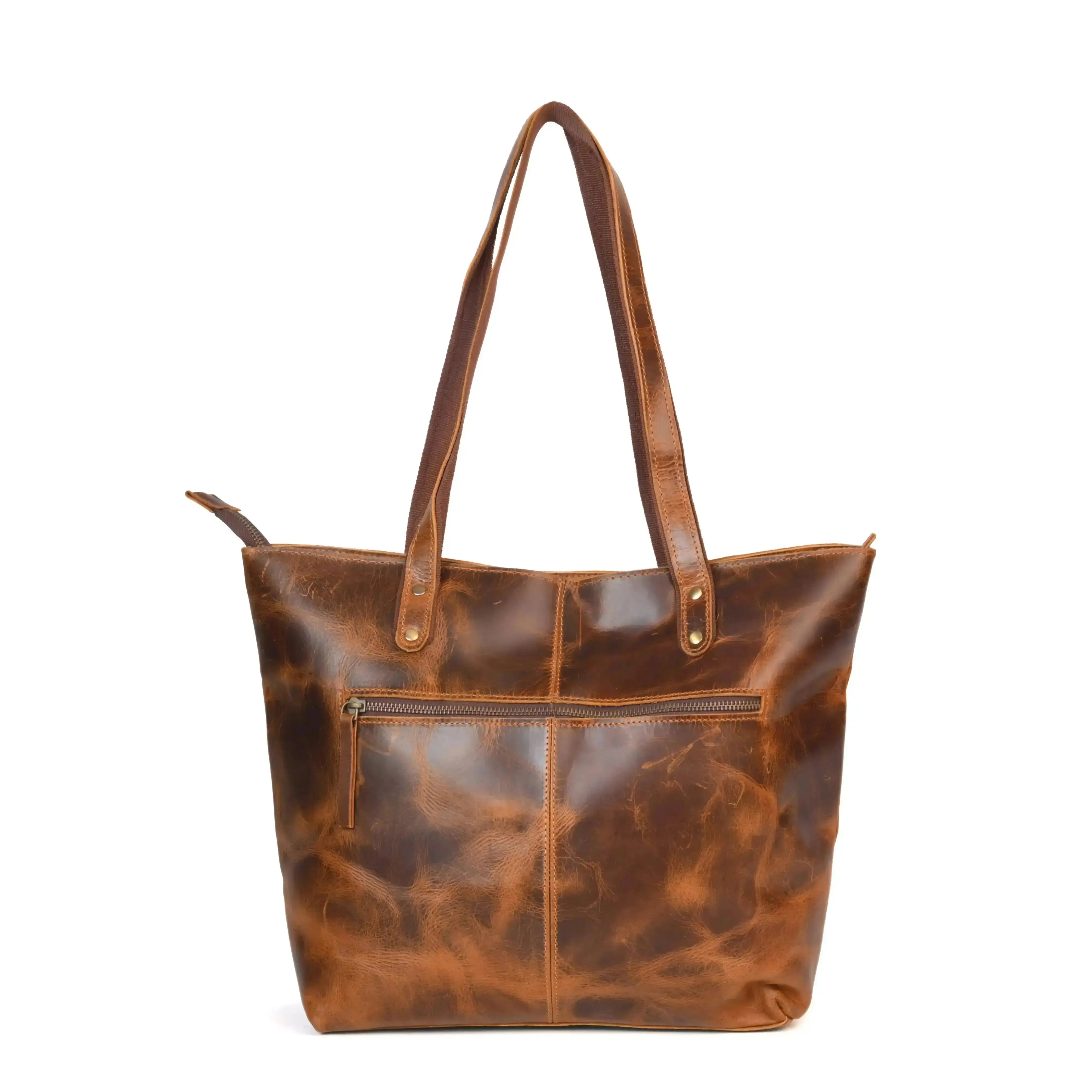 Vintage Genuine Leather Tote - abitoamerica