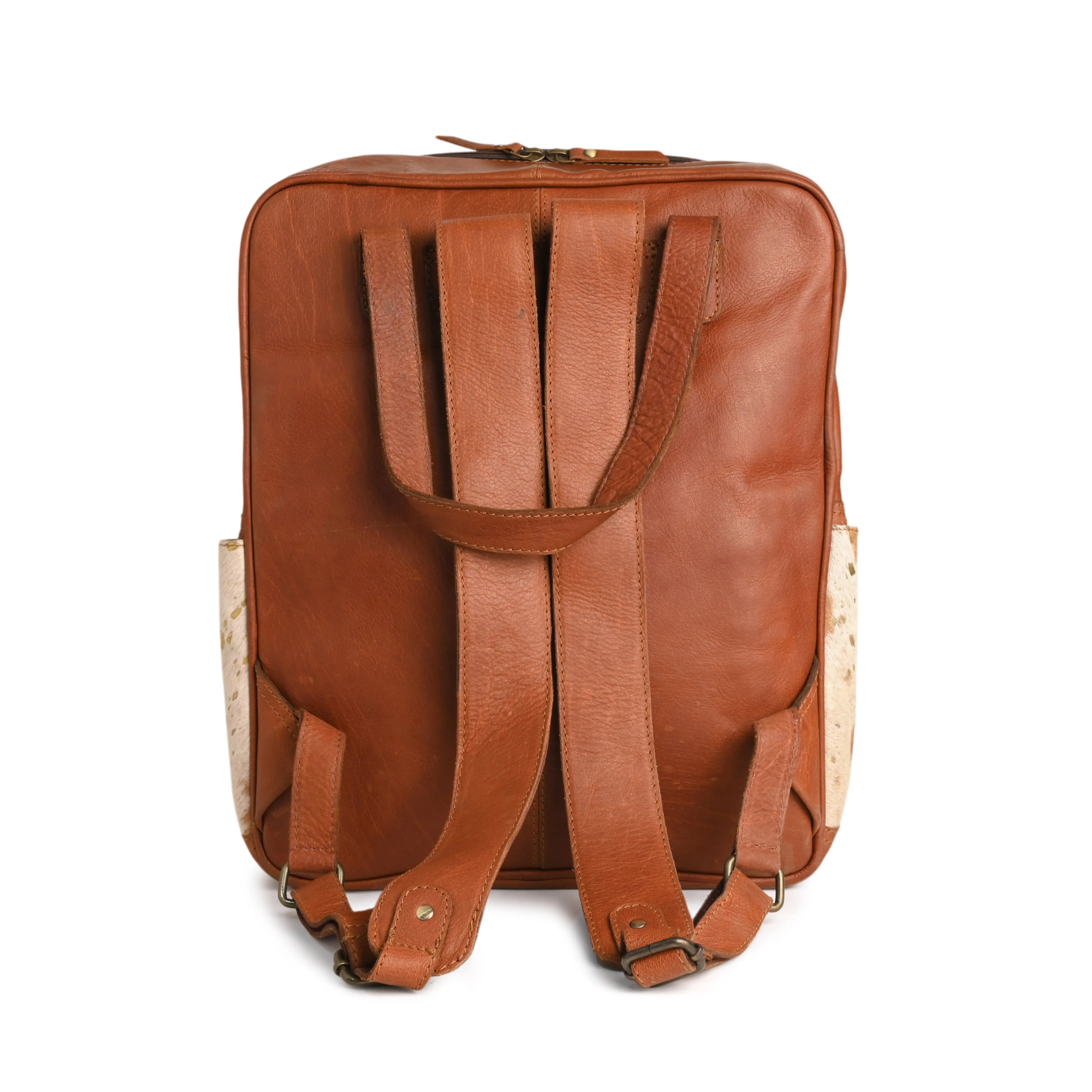 Western Tooled Cowhide Backpack - abitoamerica