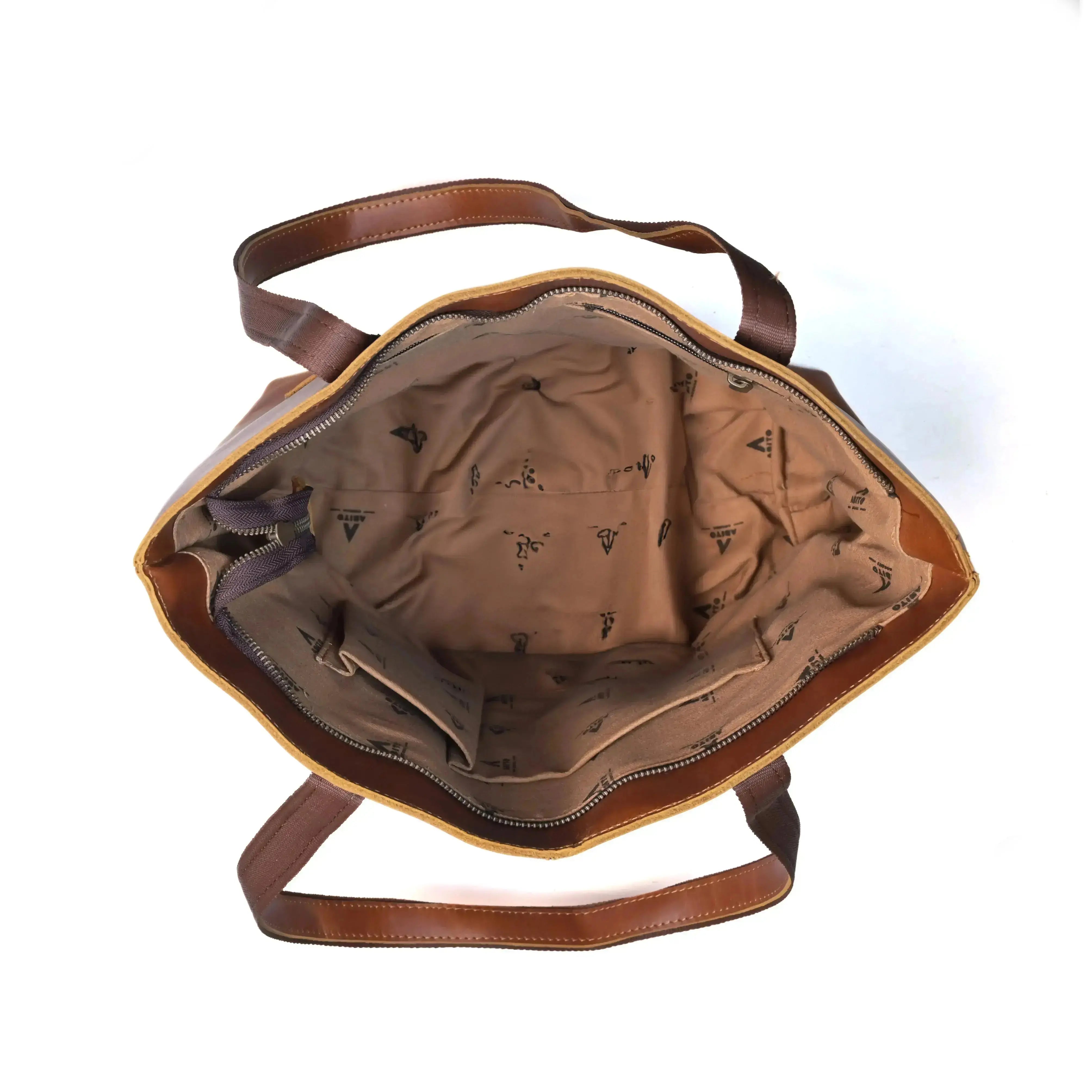 Vintage Genuine Leather Tote - abitoamerica