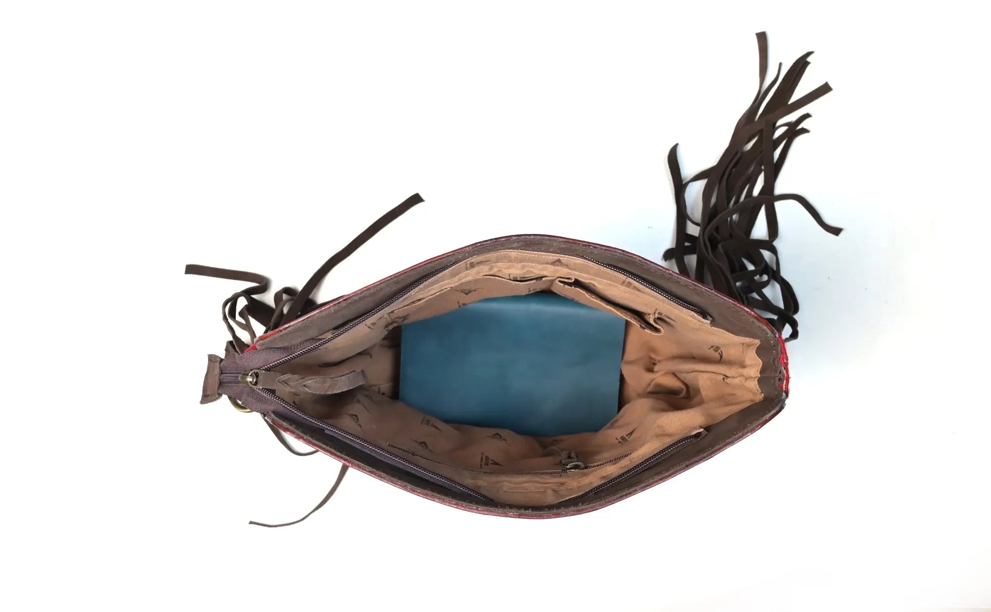 Western Saddle Blanket Hand Tooled Genuine Leather Crossbody Handbag - abitoamerica