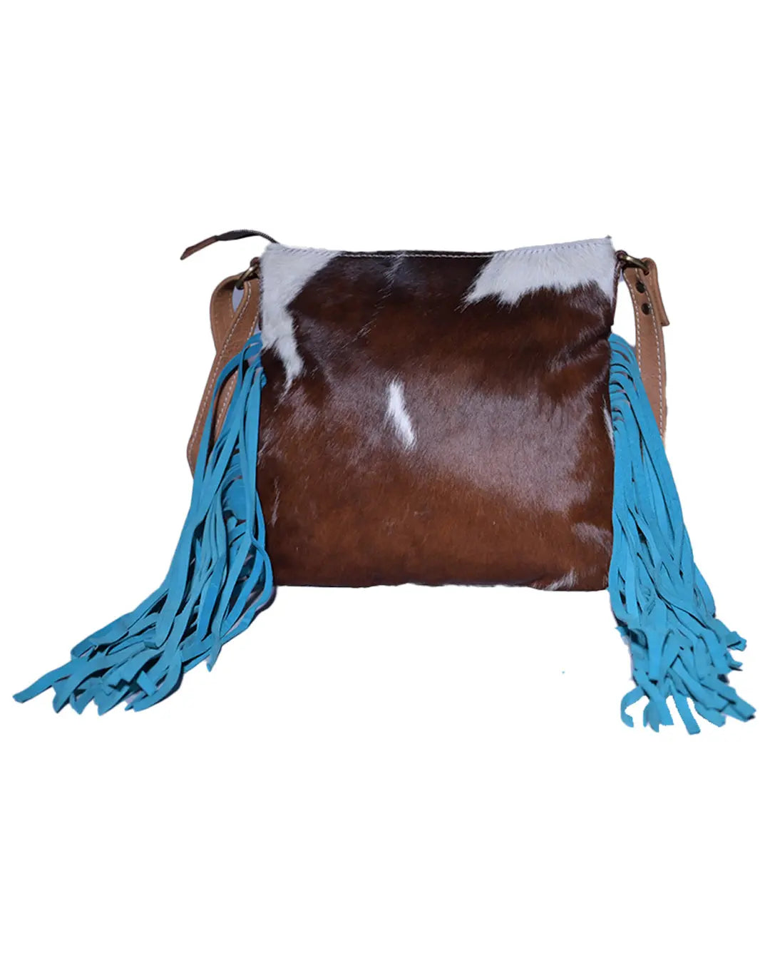 Western Hand Tooled Genuine Leather cowhide Crossbody bag - abitoamerica