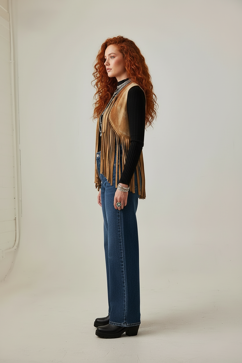 Cowgirl Fringe Vest – Bold Hide, Big Movement