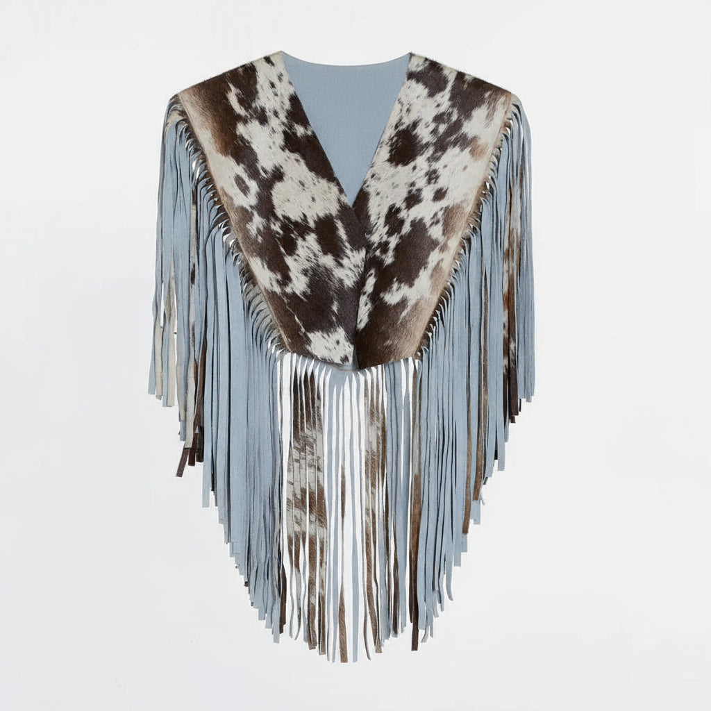 Southwestern Cowhide Shawl - Premium Quality of Barcelona Cowhide