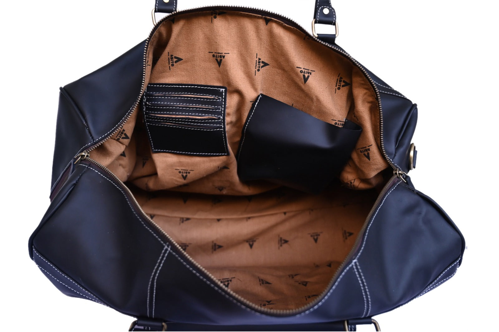 Genuine Leather Tan Duffle Bag