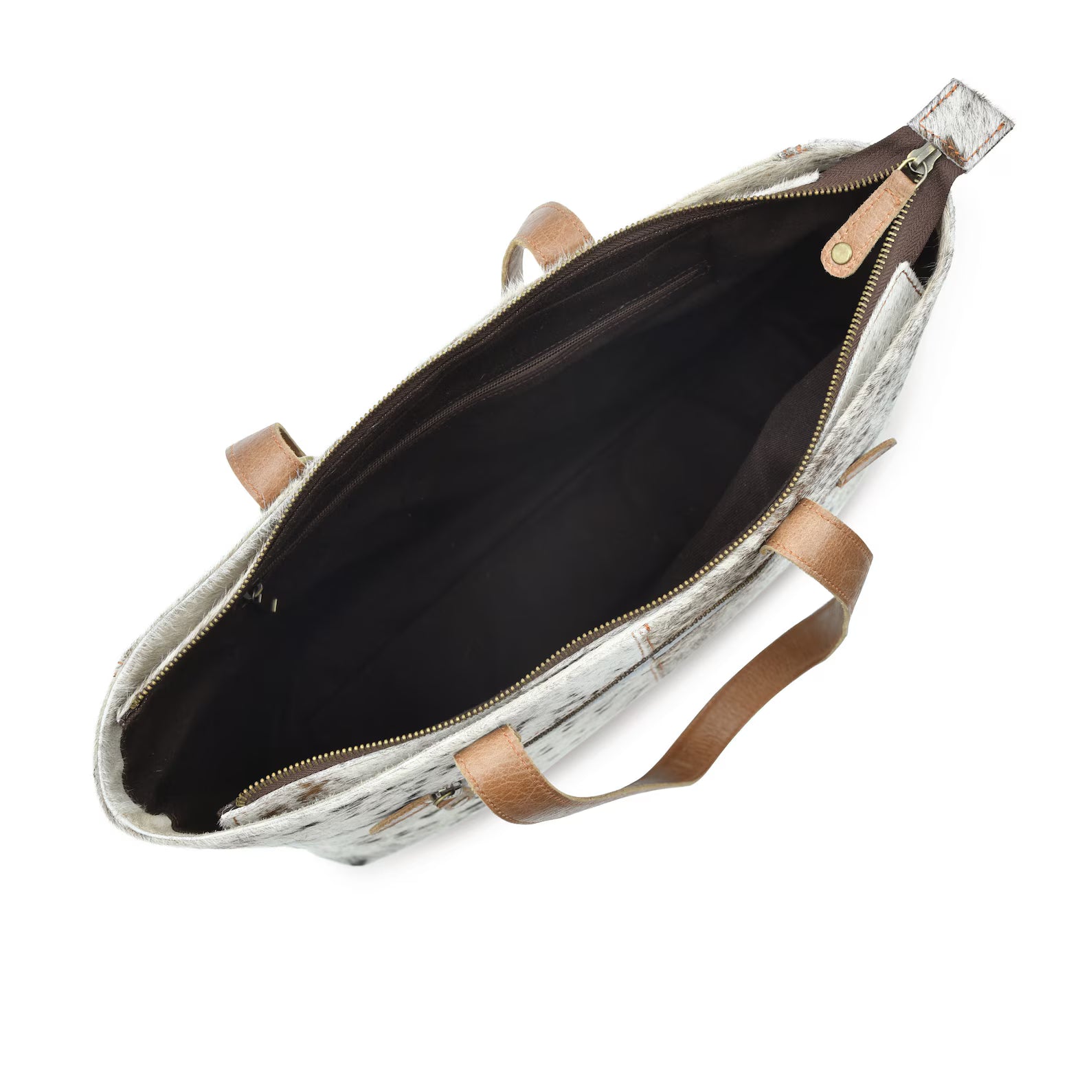 Handmade Cowhide Travel Tote – Custom Leather Bag for Wife, Mom, or Girlfriend