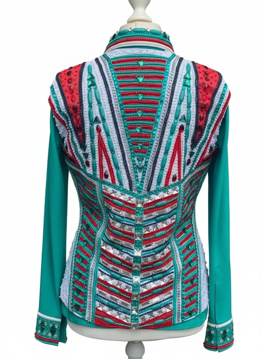 Luxury Western Show Jacket & Vest – Preciosa Crystals, Stretch Fit, Rodeo Queen Edition