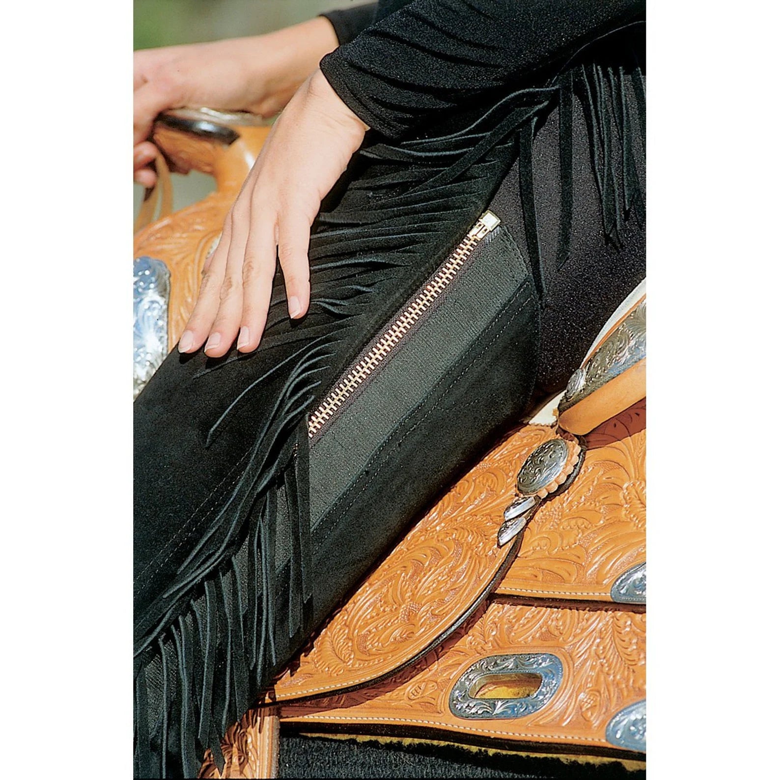 Luxury Fringed Chaps – Handmade in Soft Leather