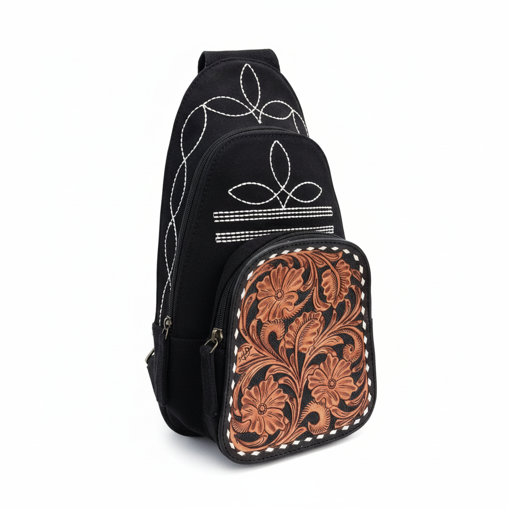 Women's Leather Backpack Purse – Suede Cowhide Small Western Backpack, Handmade Boho Bag