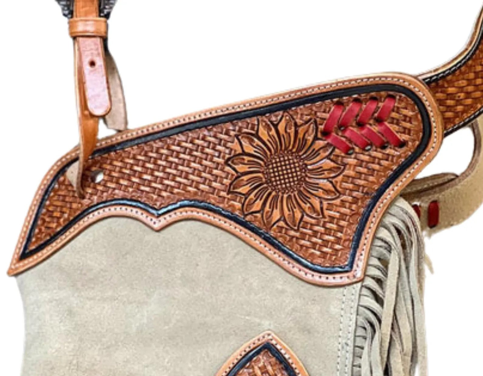 Handcrafted Western Chinks in Beige Suede – Built for Ranch & Arena