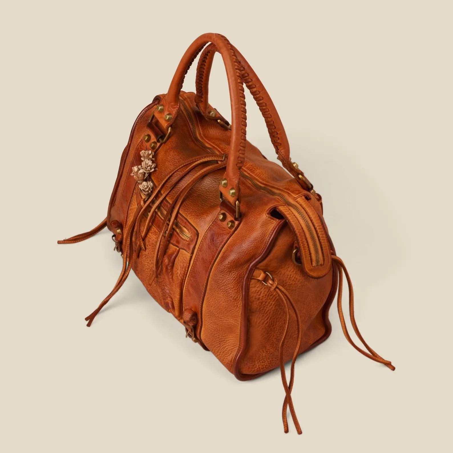 Soft Fringe Hobo and Crossbody, Buttery Soft Vintage Leather Bag with Crossbody Strap, Handmade Handbag.