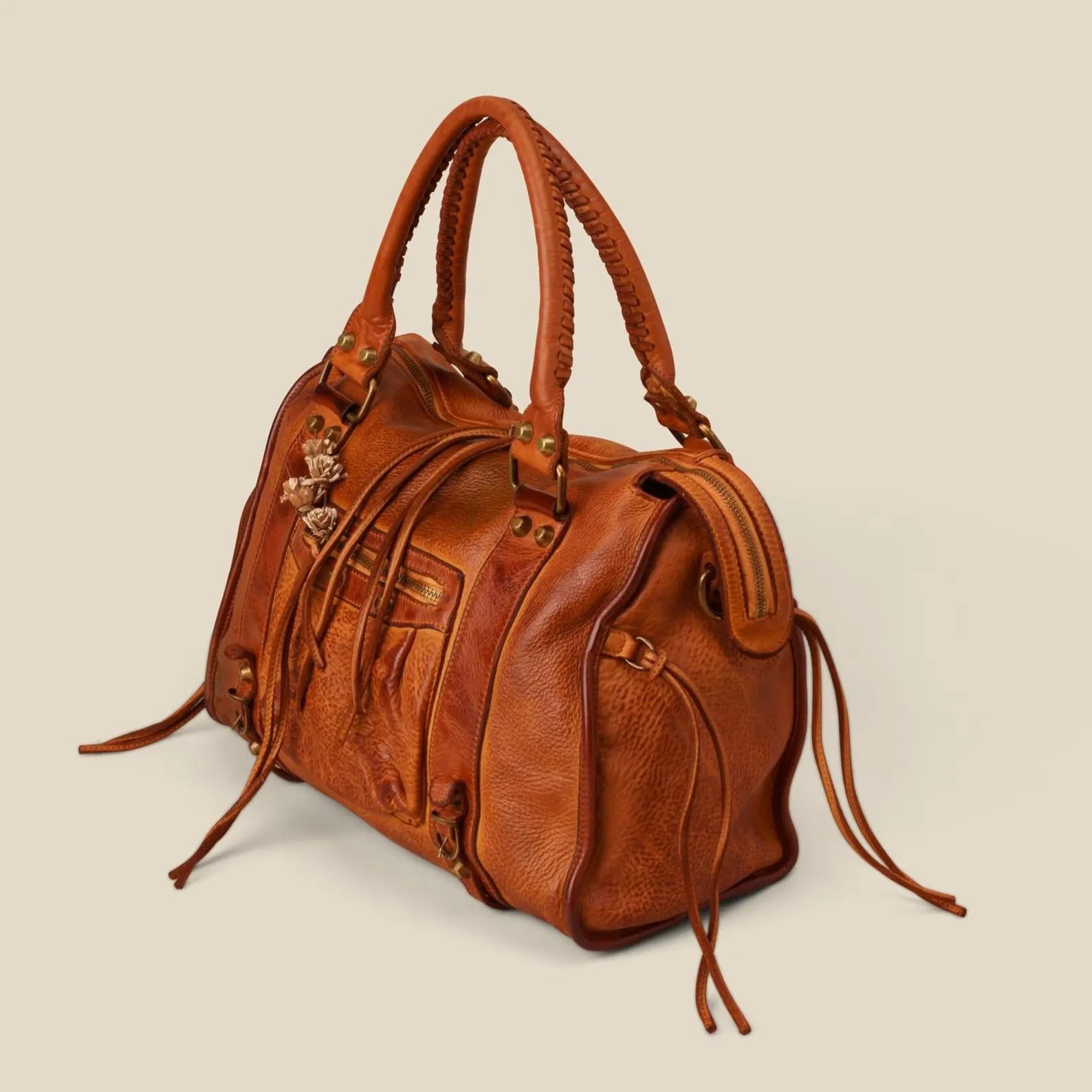 Soft Fringe Hobo and Crossbody, Buttery Soft Vintage Leather Bag with Crossbody Strap, Handmade Handbag.