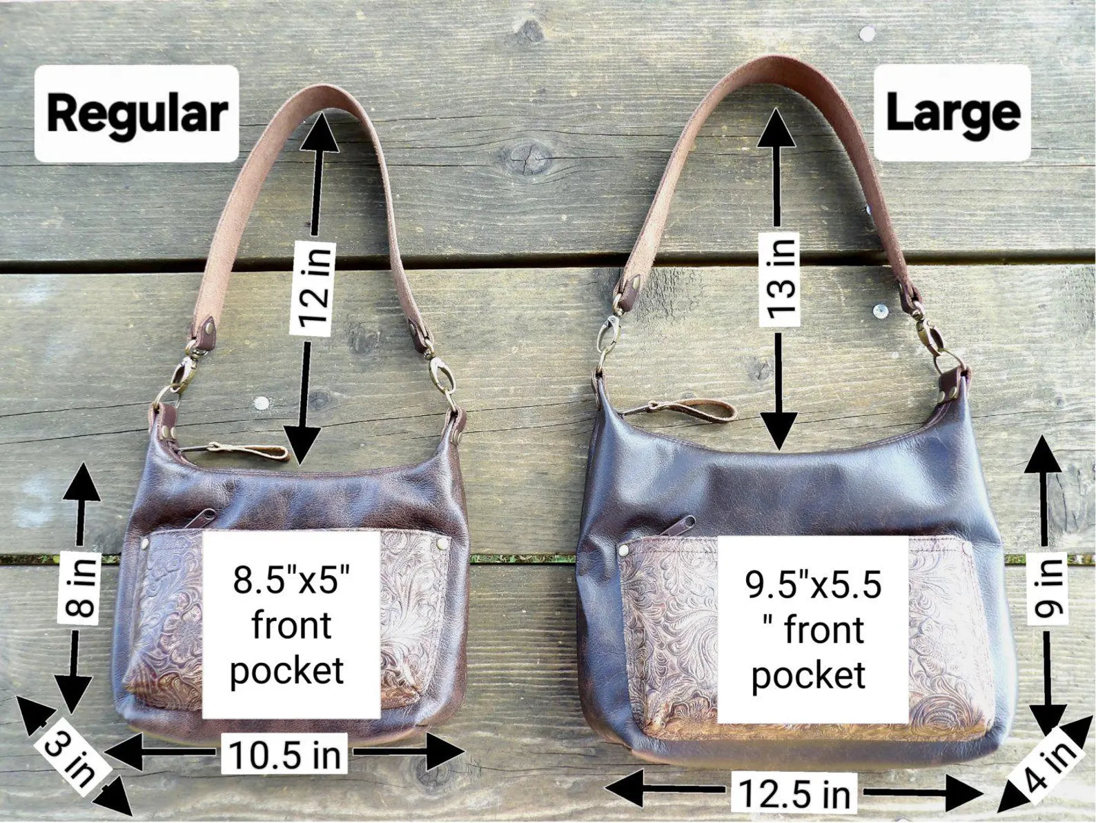 Womens Brown Leather Purse, Cowgirl Shoulder Bag With Embossed Tooled Floral Leather,Vintage Western Hobo Crossbody Handbag.