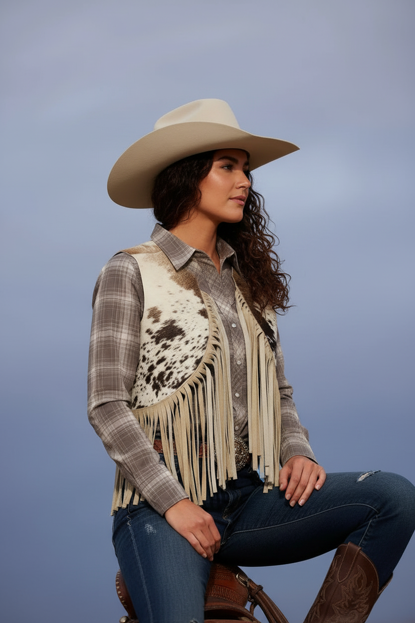 Cowgirl Fringe Vest – Bold Hide, Big Movement
